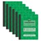 Pacon Dual Ruled Composition Book, Green, 1/4 in grid + Wide-Ruled, 9-3/4in. x 7-1/2in., 100 Sheets, 6PK PMMK37162 - alternate 1